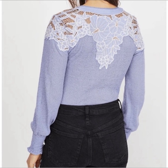 Free People Easy Breezy Floral Appliqué Henley - Picture 4 of 16